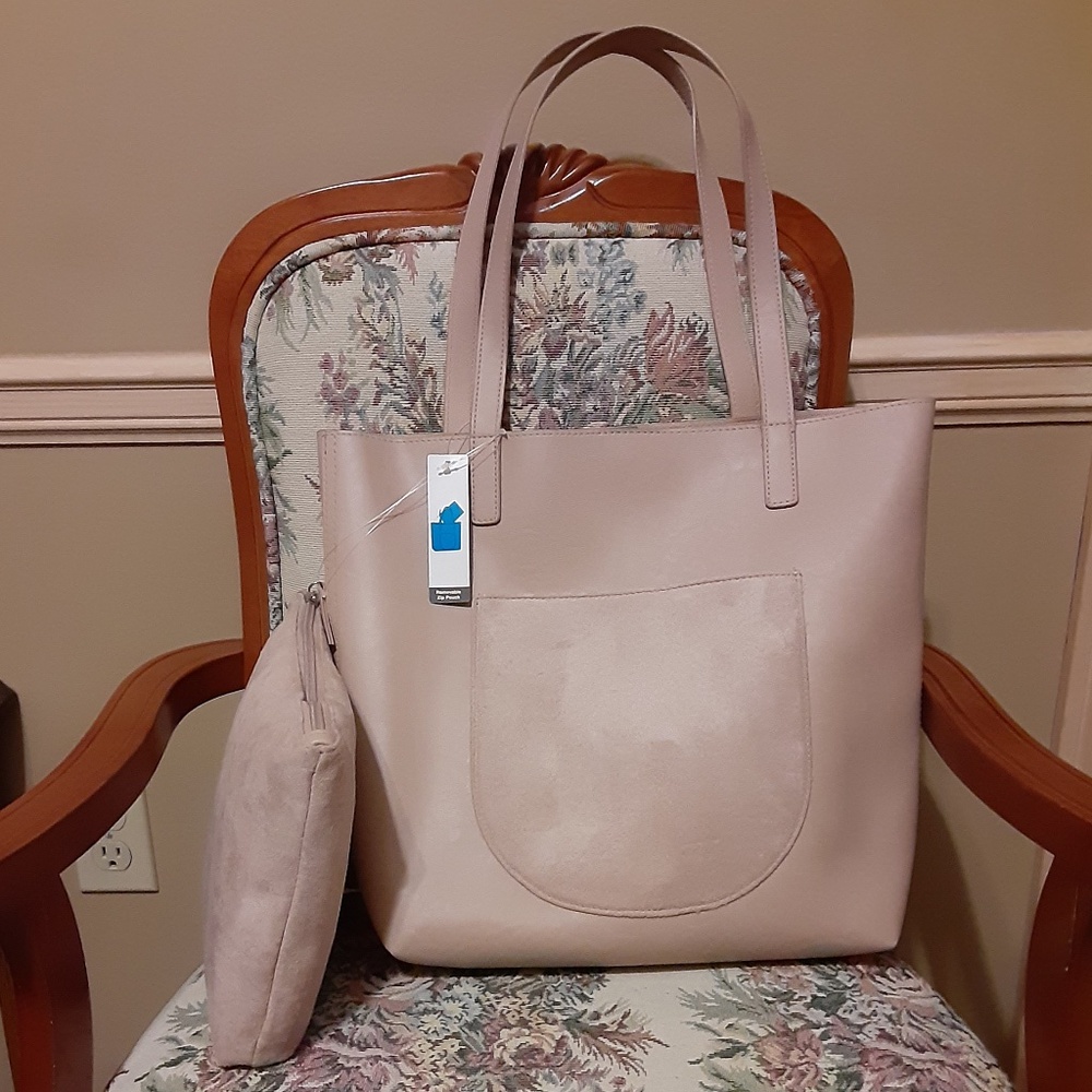 Neutral Tote & Pouch Set